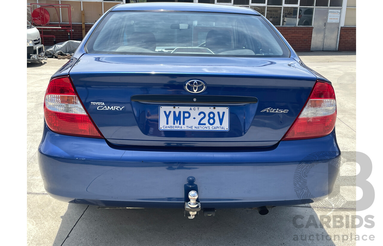 9/2002 Toyota Camry Altise ACV36R 4d Sedan Blue 2.4L