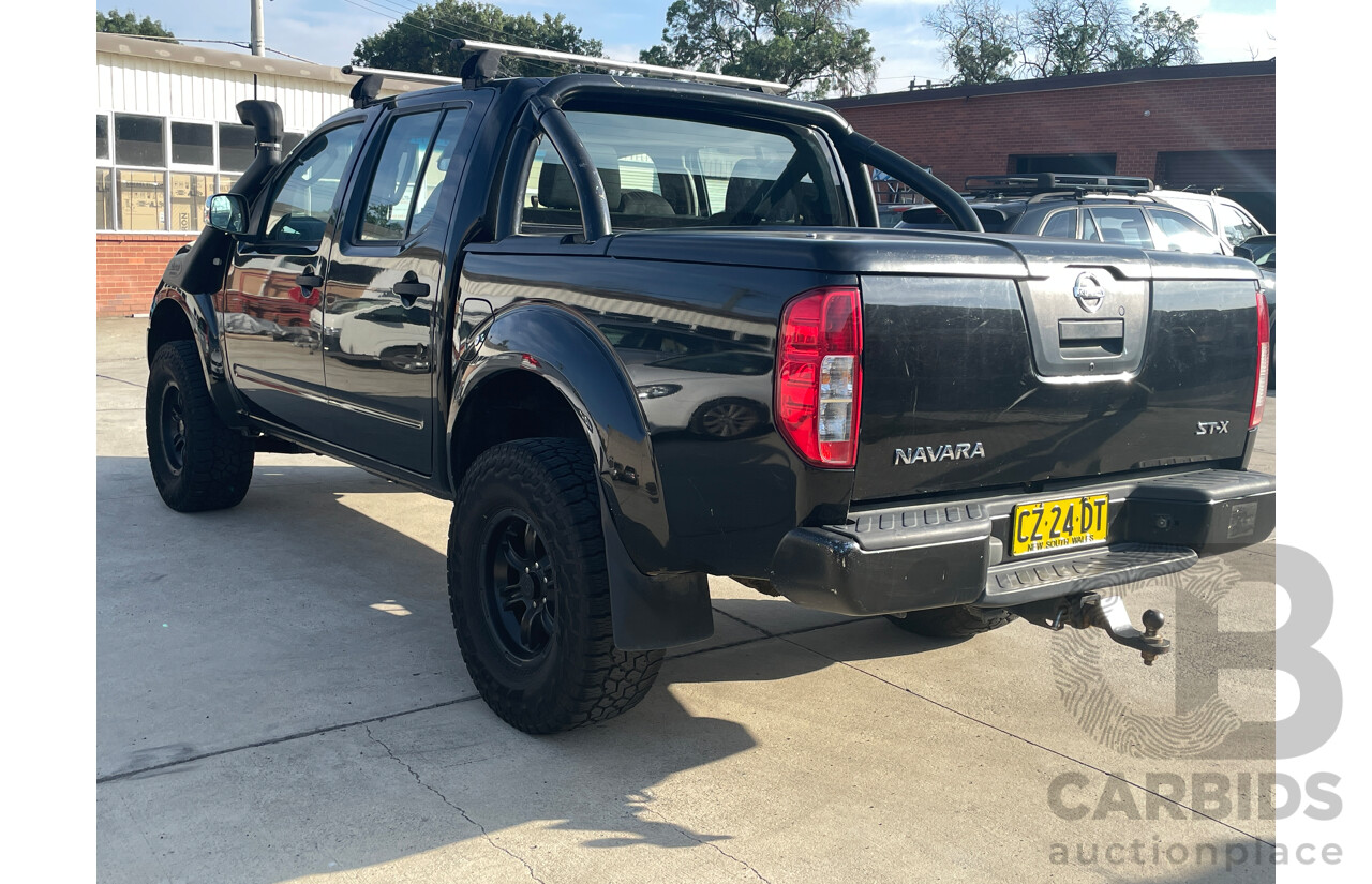 5/2007 Nissan Navara ST-X (4x4) D40 Dual Cab P/Up Black 2.5L