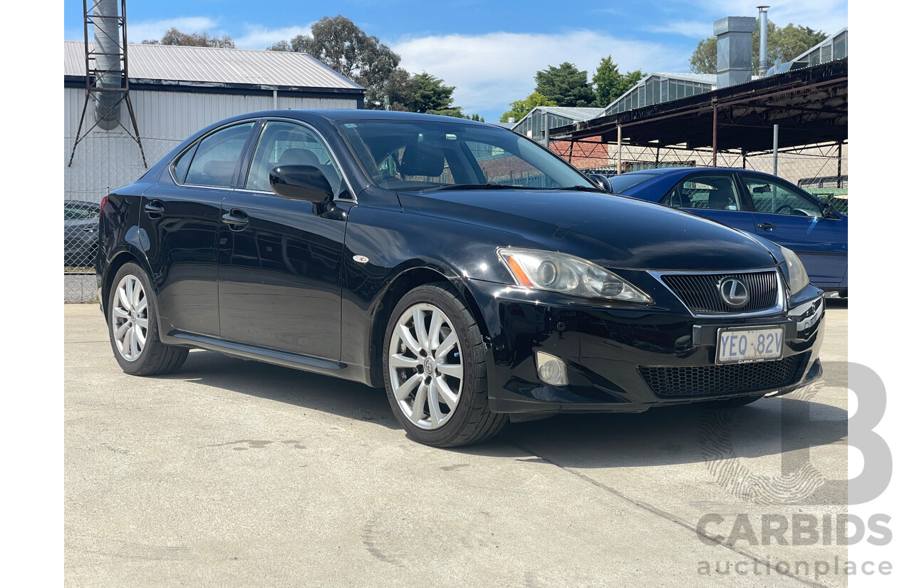 7/2006 Lexus Is250 Sports Luxury GSE20R 4d Sedan Black 2.5L