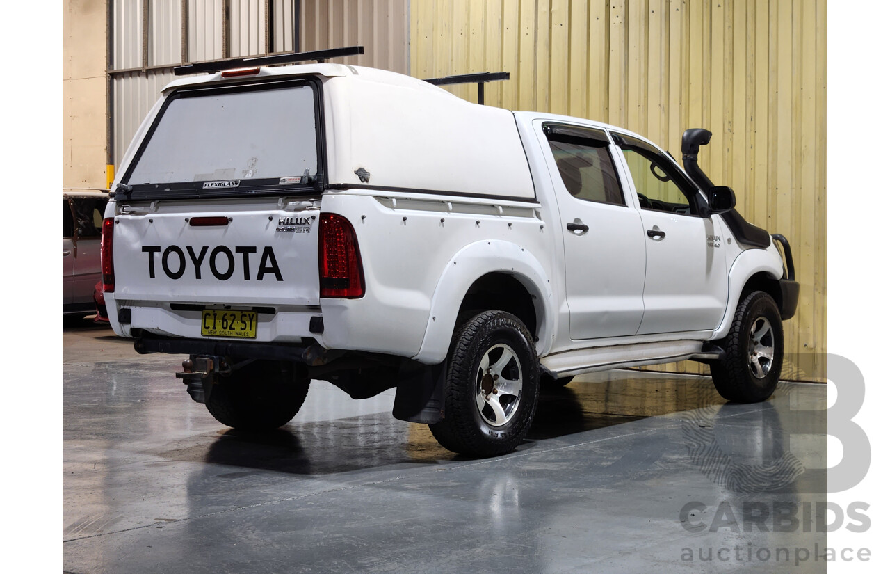 5/2007 Toyota Hilux SR (4x4) GGN25R 07 UPGRADE Dual Cab P/Up White 4.0L
