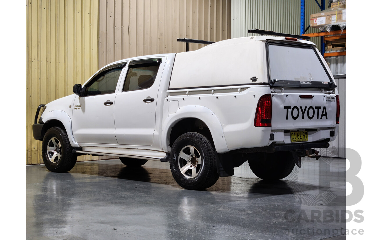 5/2007 Toyota Hilux SR (4x4) GGN25R 07 UPGRADE Dual Cab P/Up White 4.0L
