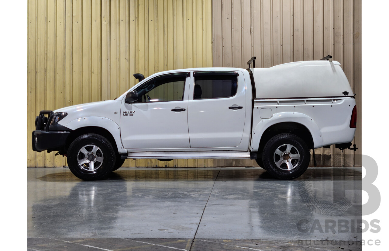 5/2007 Toyota Hilux SR (4x4) GGN25R 07 UPGRADE Dual Cab P/Up White 4.0L