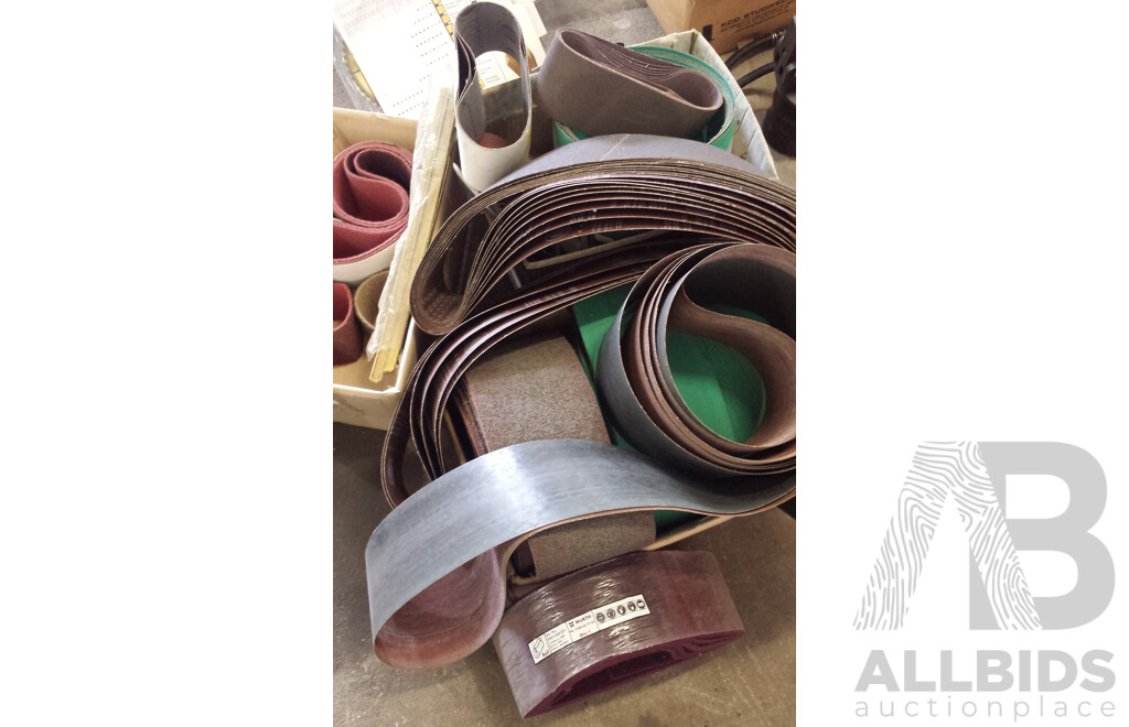 Ozito Electric File Sander and Selection of Various Sanding Belts