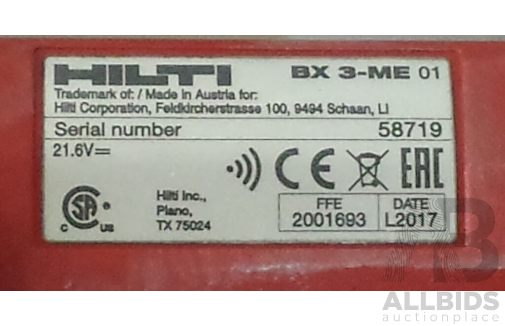 Hilti BX 3-ME Cordless Fastening Tool
