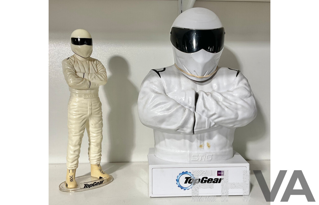 Plastic 'the Stig' Figure and Top Gear 6- Disc Dvd Box Set in the Shape of the the Stig