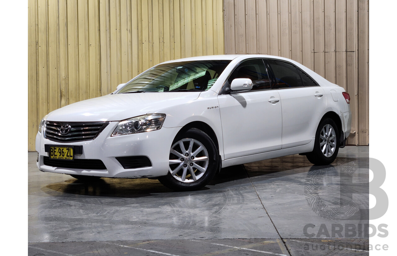 2/2010 Toyota Aurion AT-X GSV40R 09 UPGRADE 4d Sedan Diamond White 3.5L