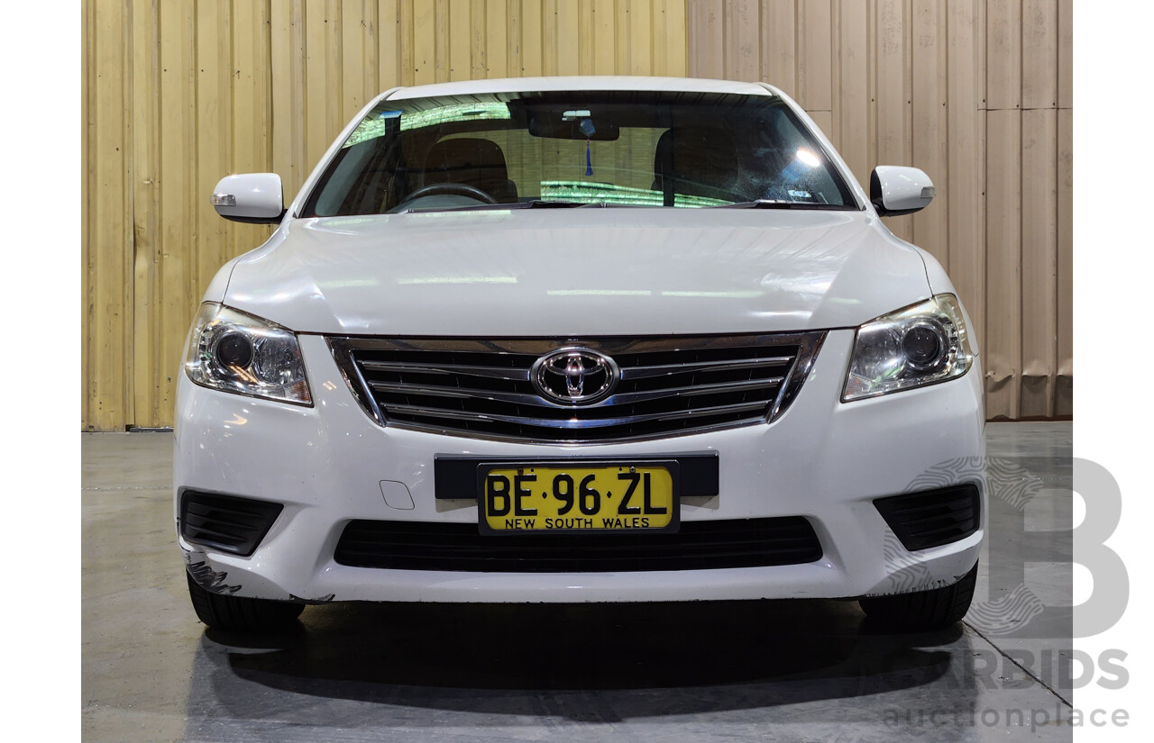 2/2010 Toyota Aurion AT-X GSV40R 09 UPGRADE 4d Sedan Diamond White 3.5L