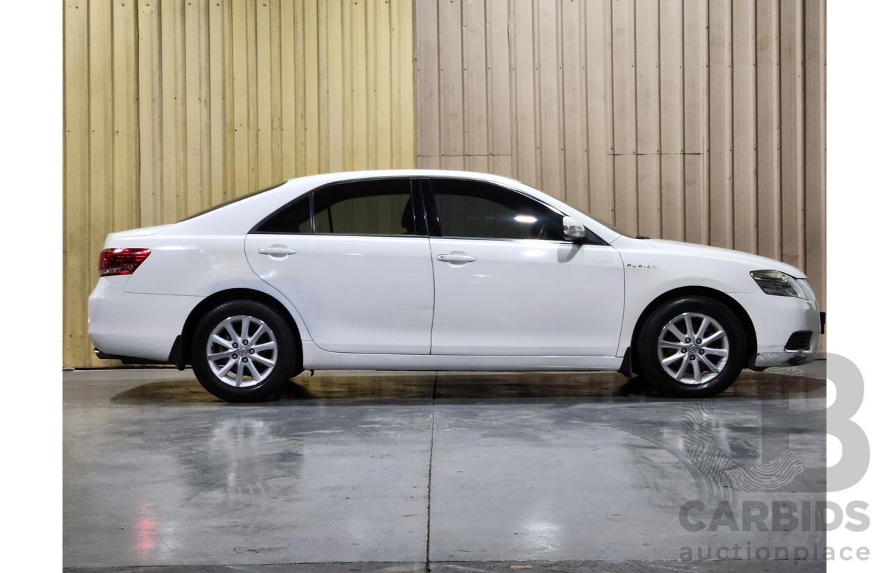 2/2010 Toyota Aurion AT-X GSV40R 09 UPGRADE 4d Sedan Diamond White 3.5L