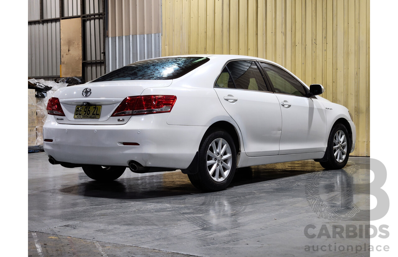 2/2010 Toyota Aurion AT-X GSV40R 09 UPGRADE 4d Sedan Diamond White 3.5L