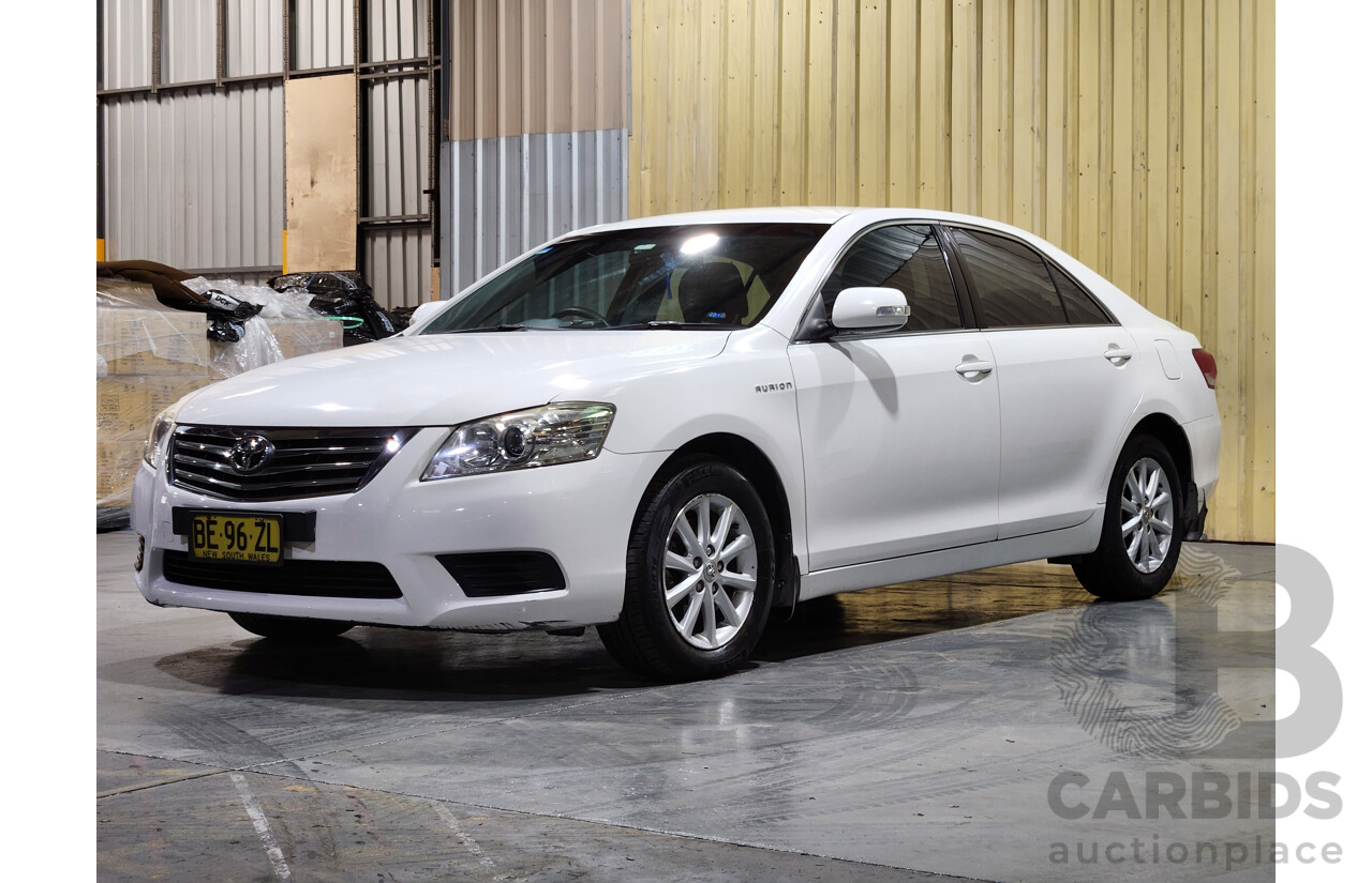 2/2010 Toyota Aurion AT-X GSV40R 09 UPGRADE 4d Sedan Diamond White 3.5L