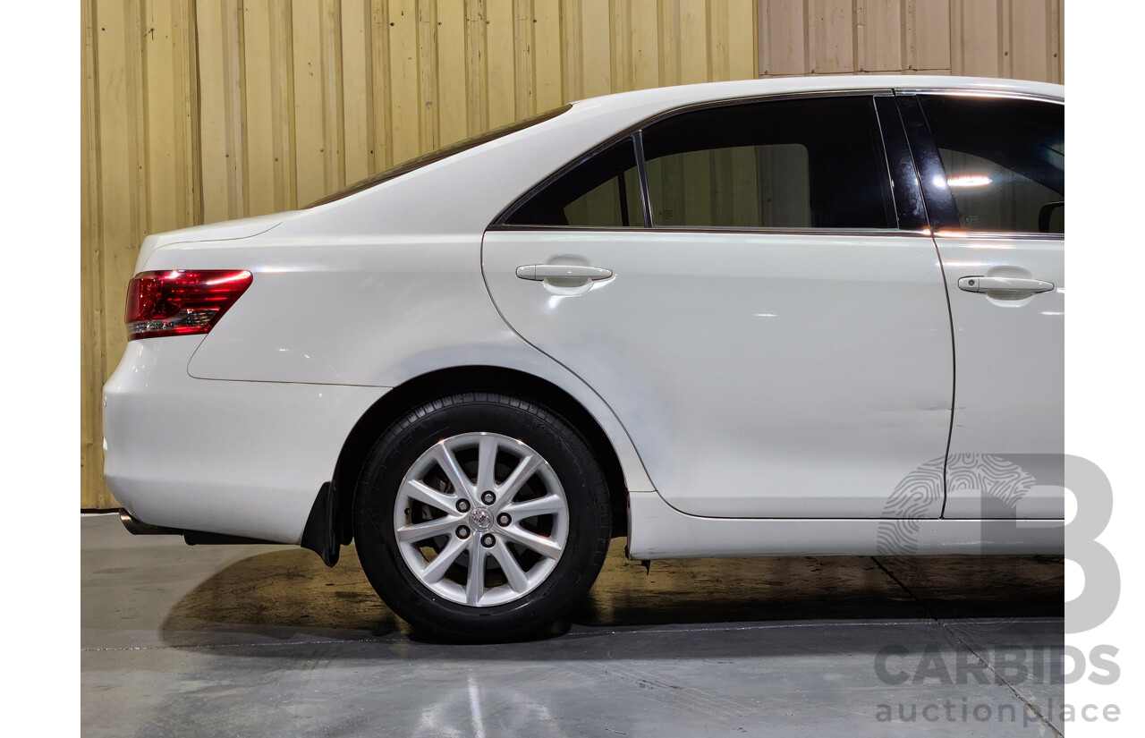 2/2010 Toyota Aurion AT-X GSV40R 09 UPGRADE 4d Sedan Diamond White 3.5L
