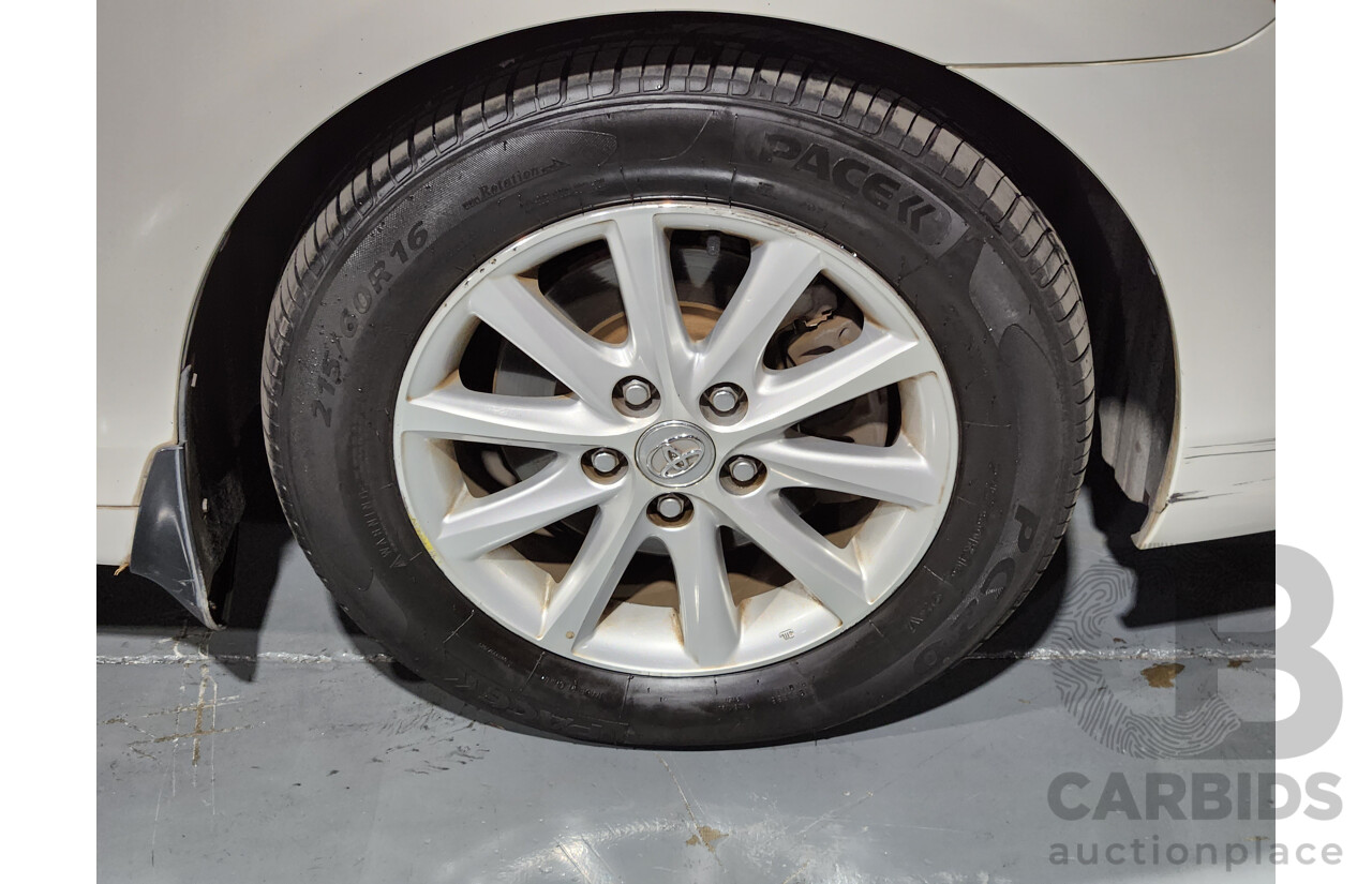 2/2010 Toyota Aurion AT-X GSV40R 09 UPGRADE 4d Sedan Diamond White 3.5L