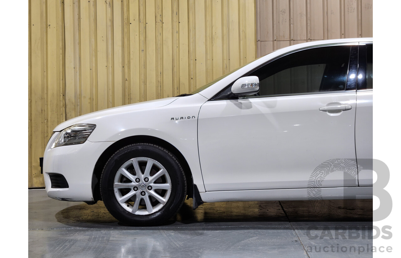 2/2010 Toyota Aurion AT-X GSV40R 09 UPGRADE 4d Sedan Diamond White 3.5L