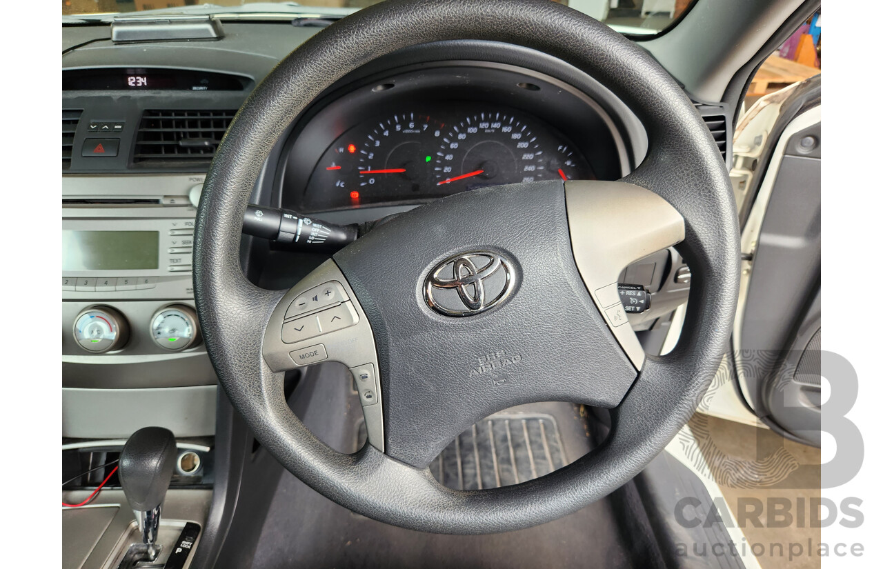 2/2010 Toyota Aurion AT-X GSV40R 09 UPGRADE 4d Sedan Diamond White 3.5L