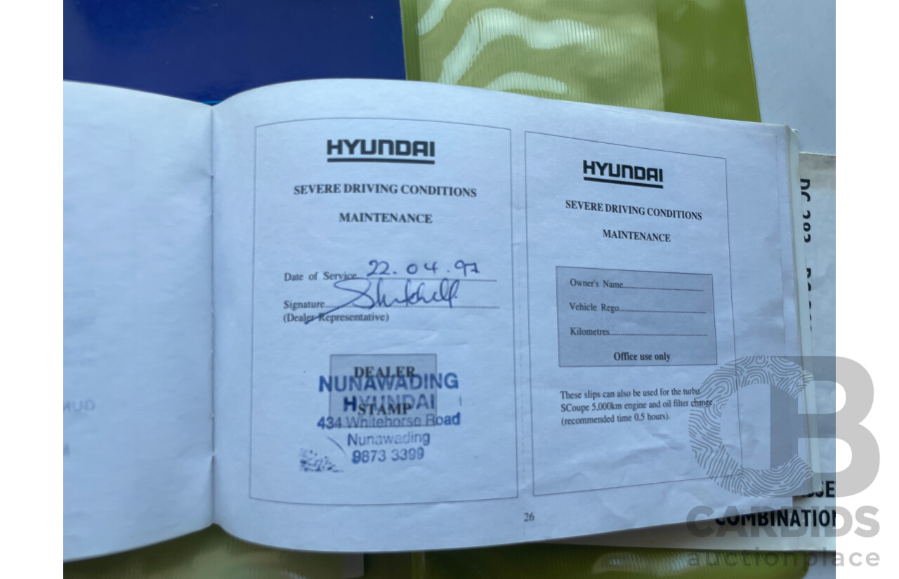 2/1996 Hyundai Lantra GL J2 4d Sedan White 1.8L