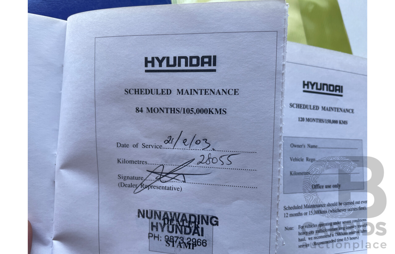 2/1996 Hyundai Lantra GL J2 4d Sedan White 1.8L