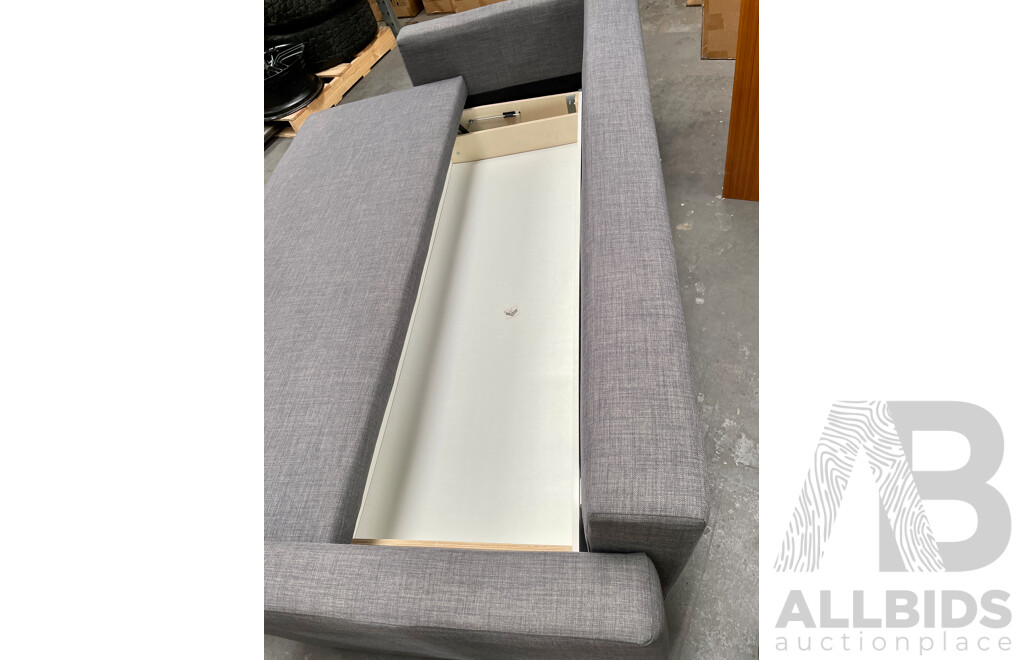 IKEA FRIHETEN 3-Seat Sofa-Bed Skiftebo Dark Grey