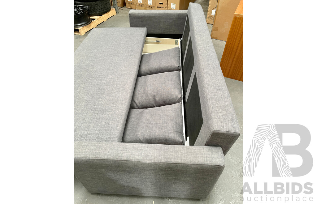IKEA FRIHETEN 3-Seat Sofa-Bed Skiftebo Dark Grey