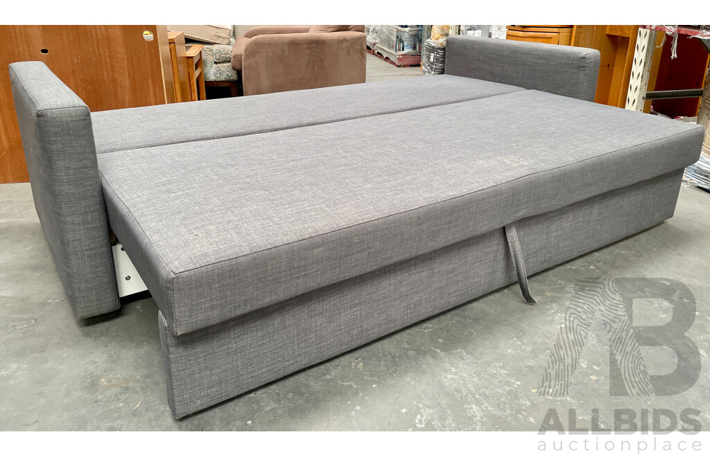 IKEA FRIHETEN 3-Seat Sofa-Bed Skiftebo Dark Grey