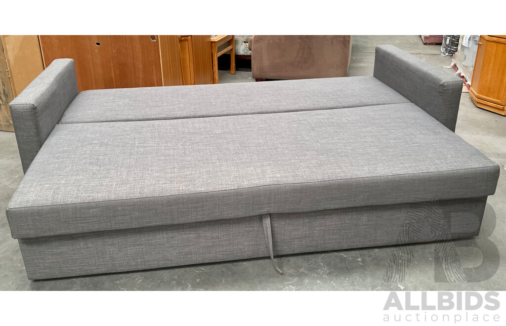 IKEA FRIHETEN 3-Seat Sofa-Bed Skiftebo Dark Grey