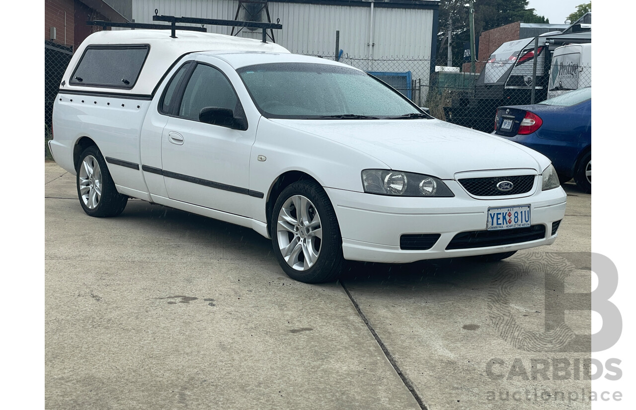 8/2006 Ford Falcon XL (lpg) BF Utility White 4.0L