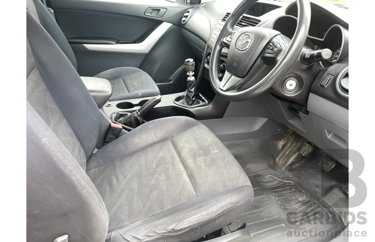 11/2013 Mazda Bt50 XT (4x2) MY13 Freestyle C/Chas White 3.2L