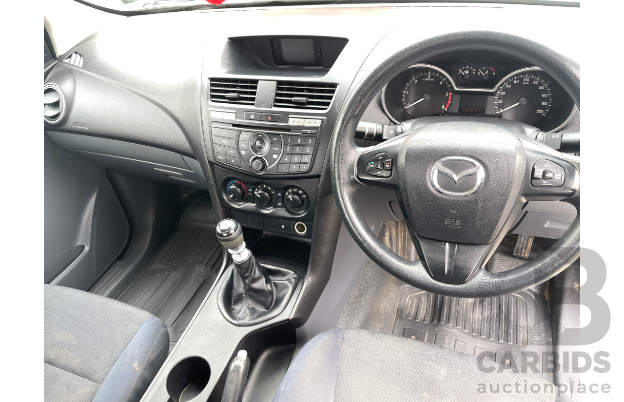11/2013 Mazda Bt50 XT (4x2) MY13 Freestyle C/Chas White 3.2L