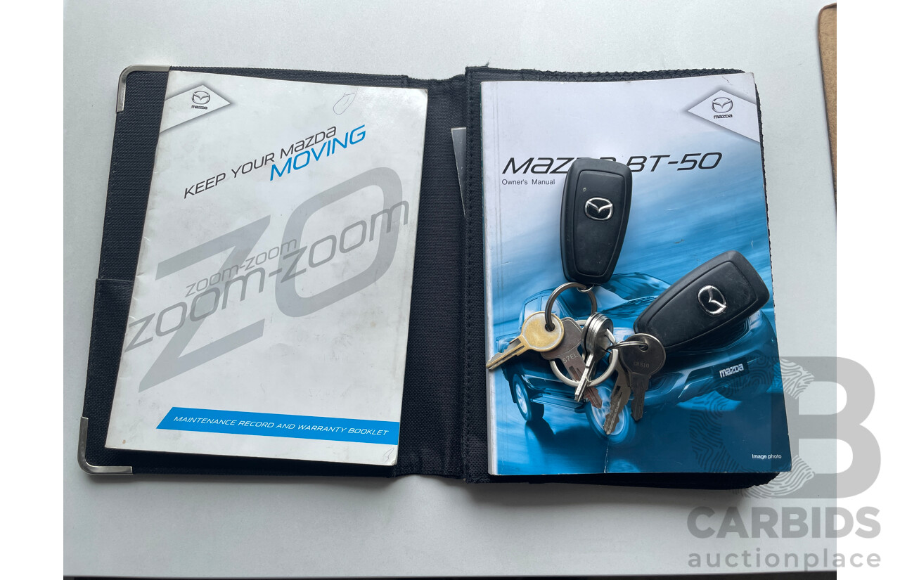 11/2013 Mazda Bt50 XT (4x2) MY13 Freestyle C/Chas White 3.2L