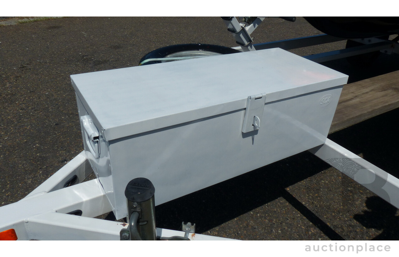 05/2005 Sea-Doo RXP 4-TEC Supercharged & 02/2004 Sea-Doo GTX 4-TEC Supercharged on 01/2012 Homemade Tandem Jet Ski Trailer