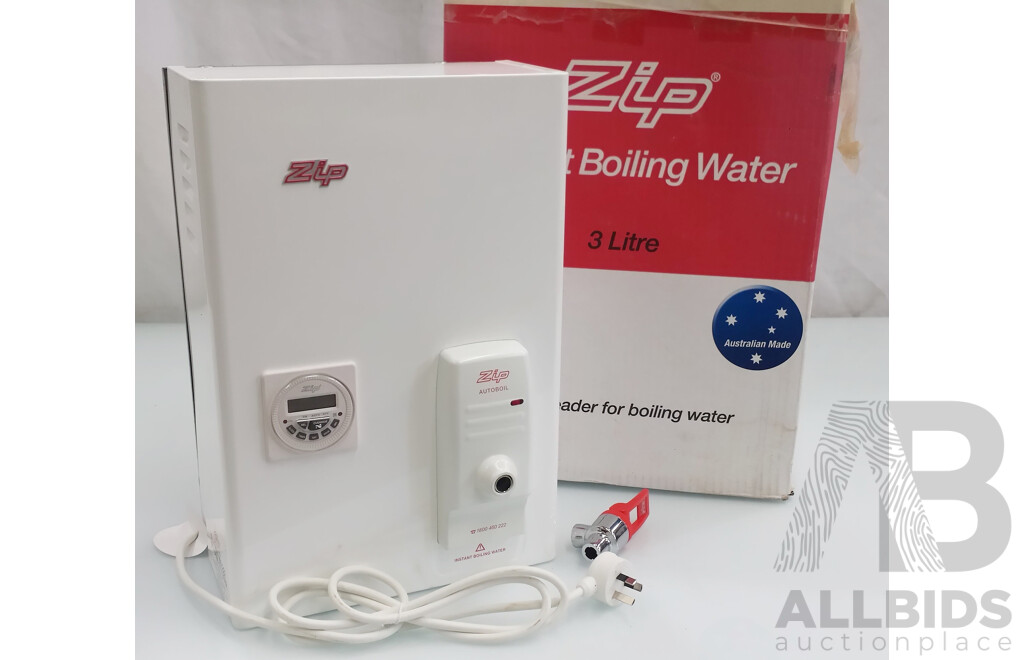 Zip Autoboil Wall Mounted 3 Litre Instant Boiling Unit With Timer - New