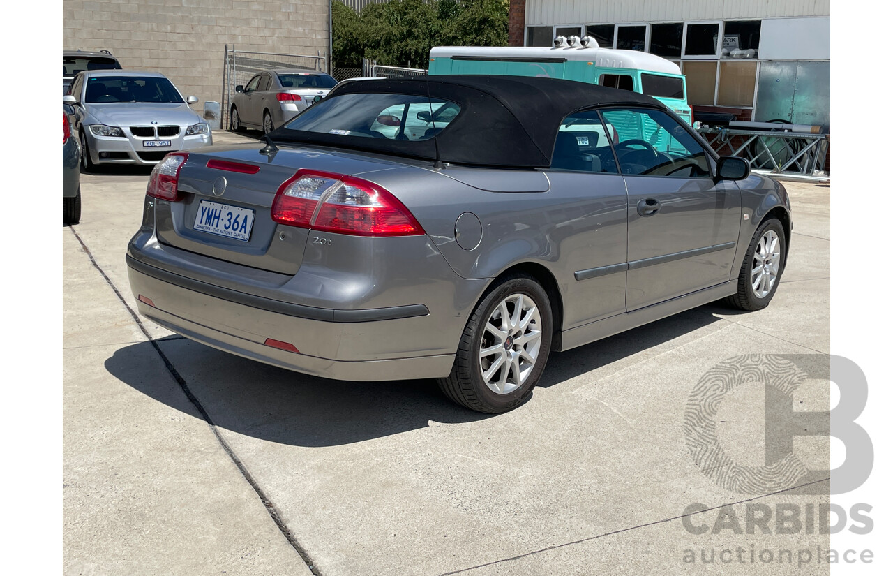 6/2004 Saab 9-3 Linear MY04 2d Convertible Grey 2.0L