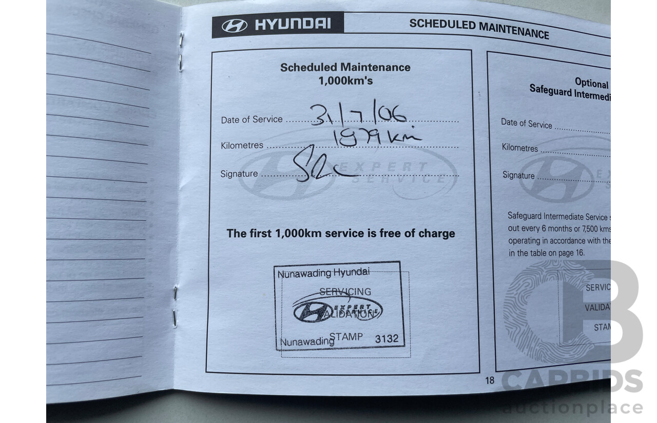 5/2006 Hyundai Terracan Highlander CRDi  4d Wagon White 2.9L