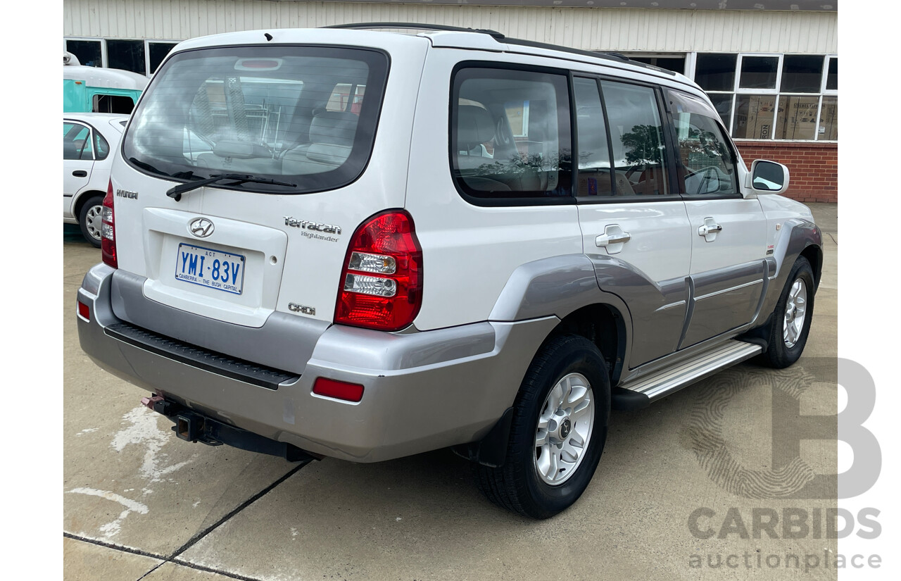 5/2006 Hyundai Terracan Highlander CRDi  4d Wagon White 2.9L