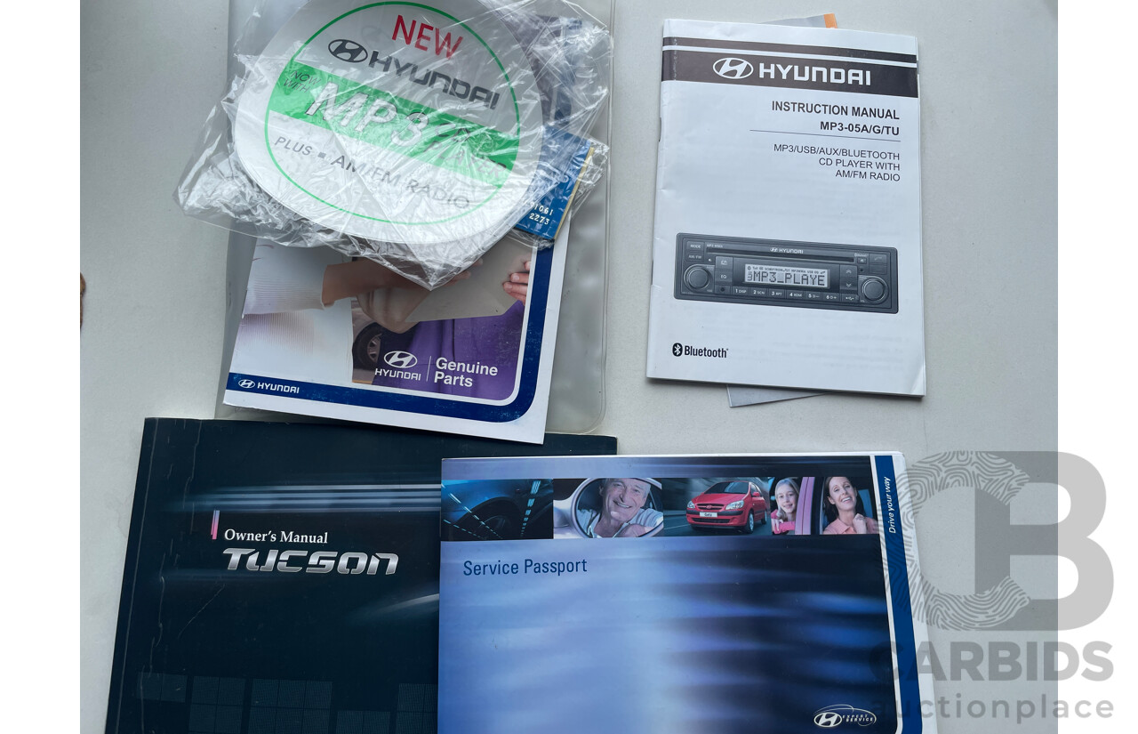 1/2009 Hyundai Tucson CITY Elite 08 UPGRADE 4d Wagon White 2.0L