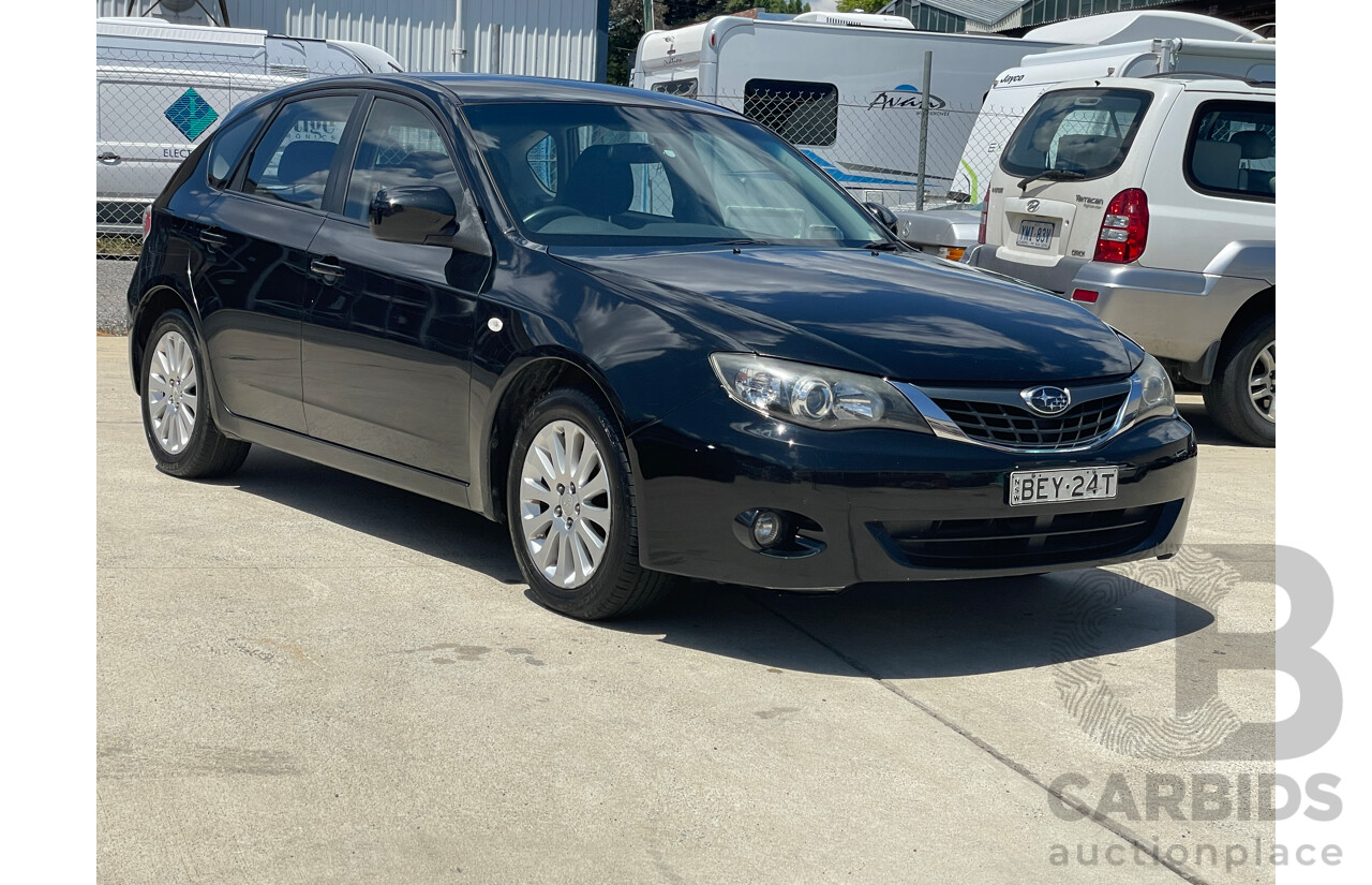 1/2008 Subaru Impreza RX (awd) MY08 5d Hatchback Black 2.0L