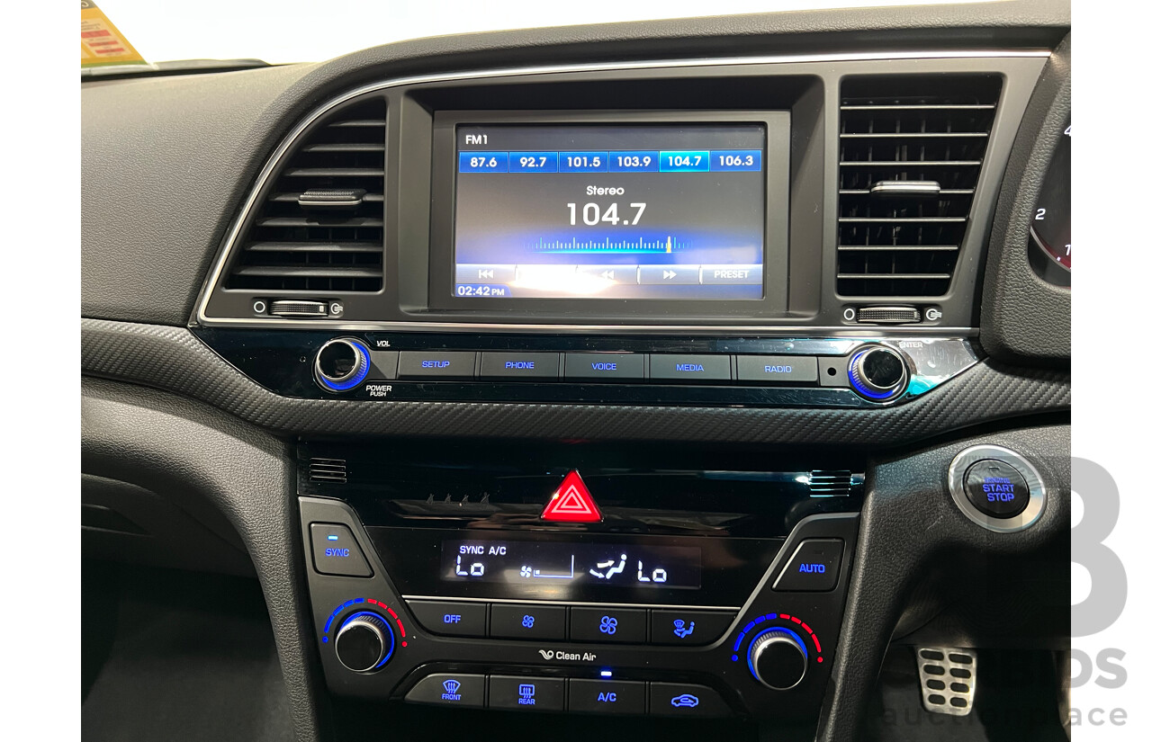 4/2018 Hyundai Elantra SR MY18 4d Sedan White 1.6L Turbo