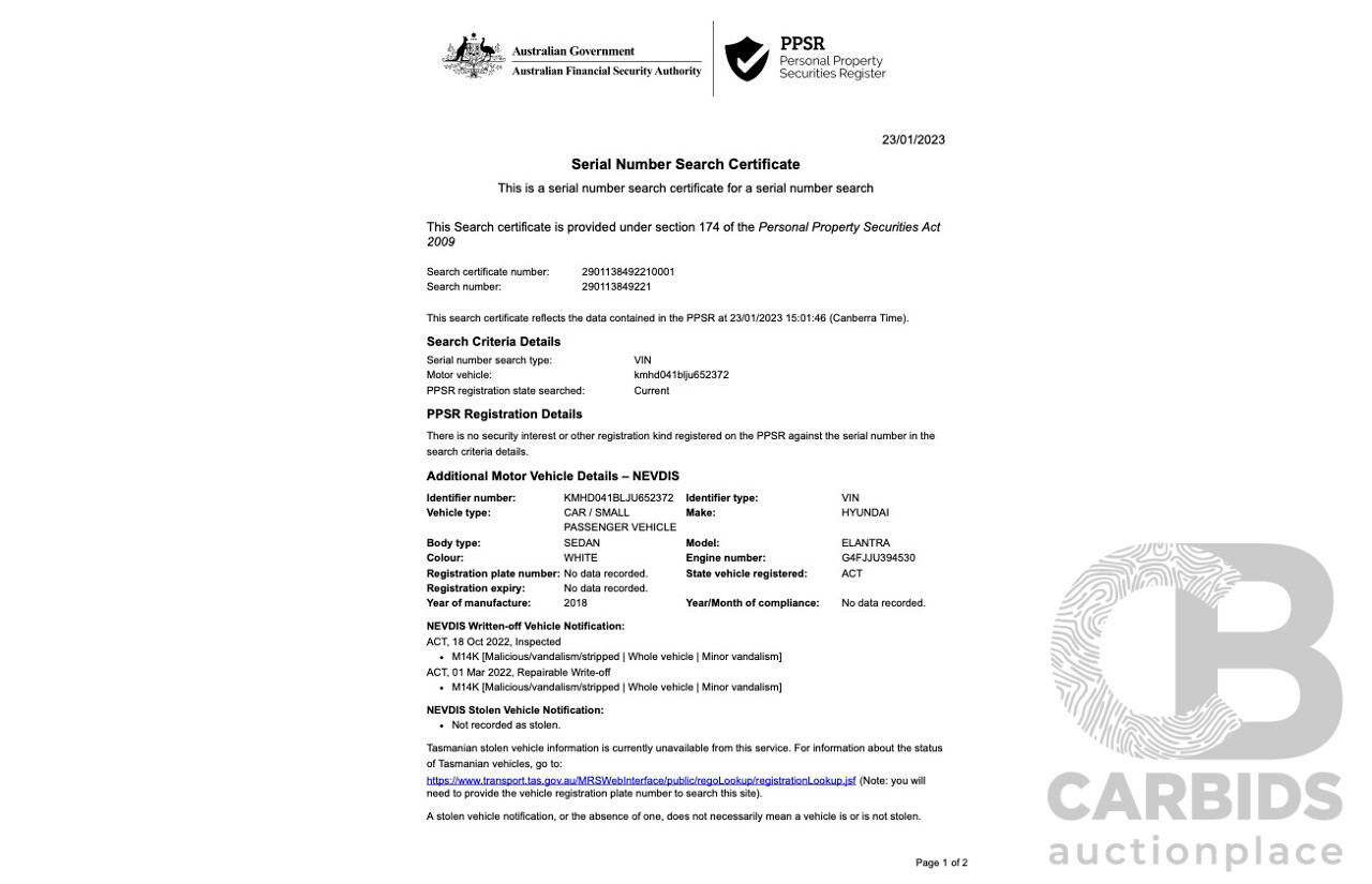 4/2018 Hyundai Elantra SR MY18 4d Sedan White 1.6L Turbo