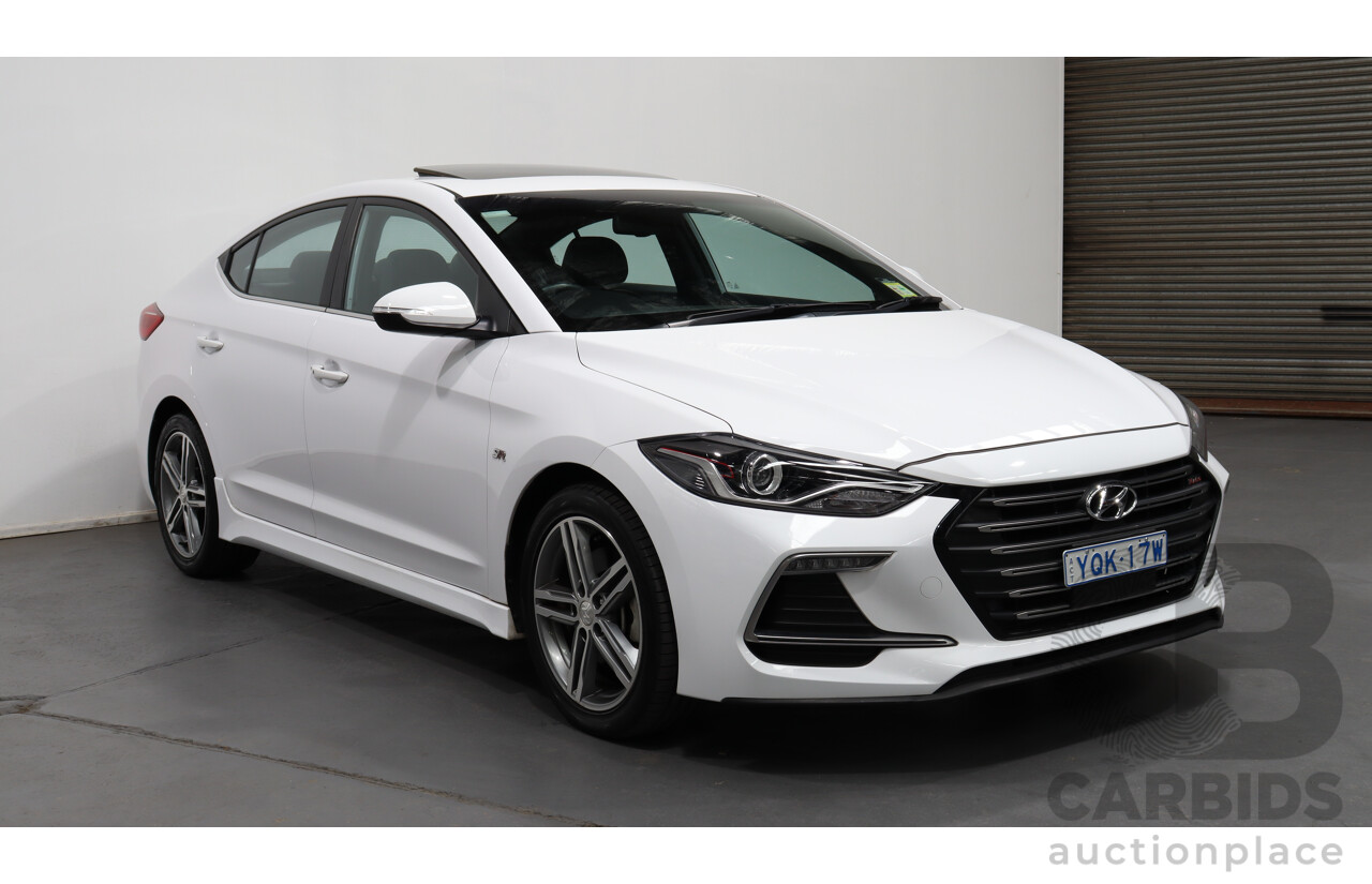 4/2018 Hyundai Elantra SR MY18 4d Sedan White 1.6L Turbo