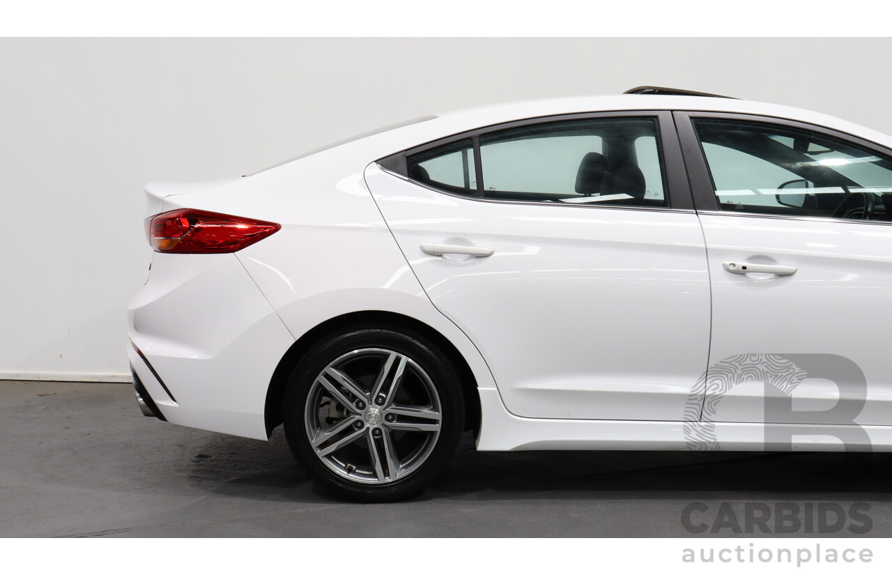 4/2018 Hyundai Elantra SR MY18 4d Sedan White 1.6L Turbo