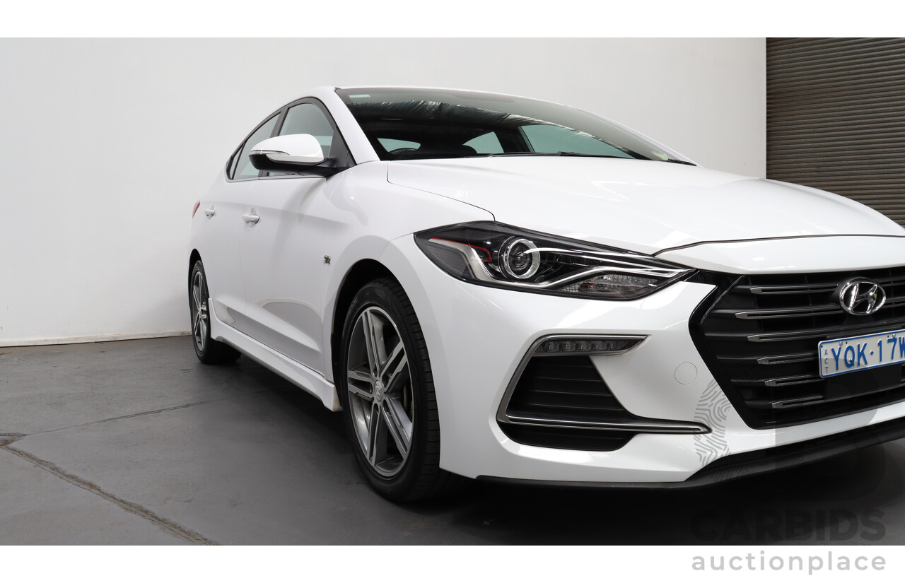 4/2018 Hyundai Elantra SR MY18 4d Sedan White 1.6L Turbo