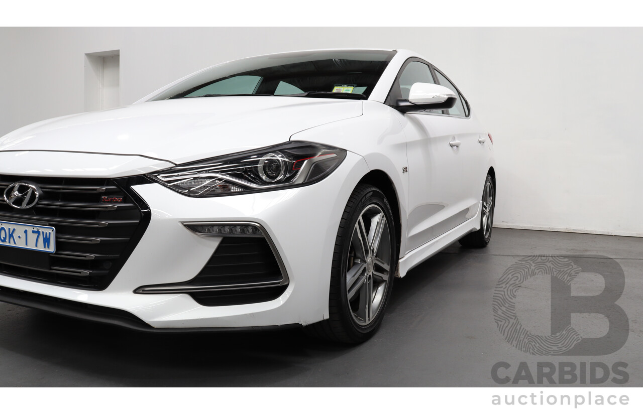 4/2018 Hyundai Elantra SR MY18 4d Sedan White 1.6L Turbo