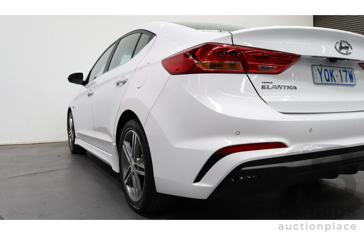 4/2018 Hyundai Elantra SR MY18 4d Sedan White 1.6L Turbo