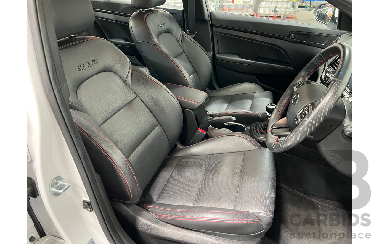 4/2018 Hyundai Elantra SR MY18 4d Sedan White 1.6L Turbo
