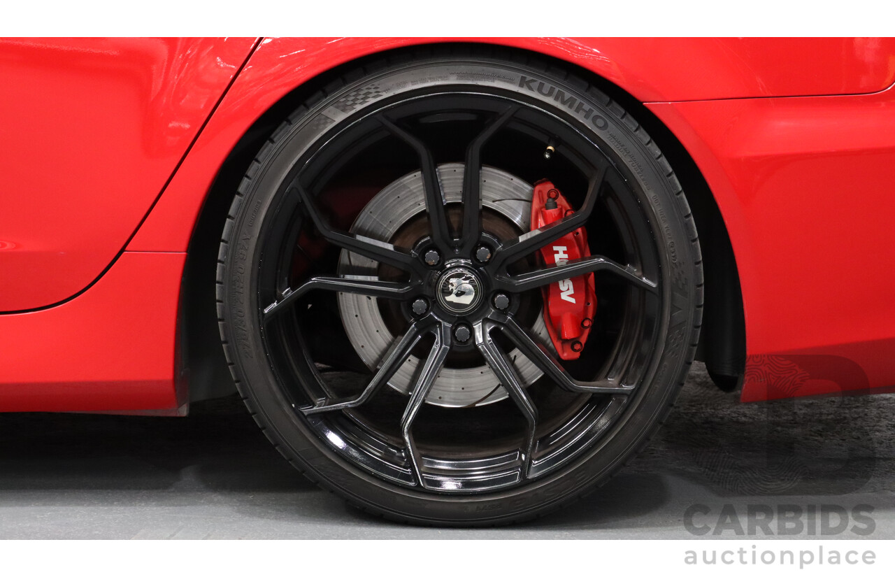 2/2011 Holden HSV Clubsport R8 E3 4d Sedan Red 6.2L V8