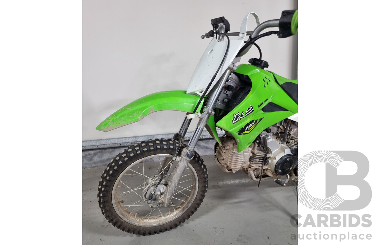2018 Kawazaki KLX110 Motorcycle - VIN: JXALXSC15JDAB3130