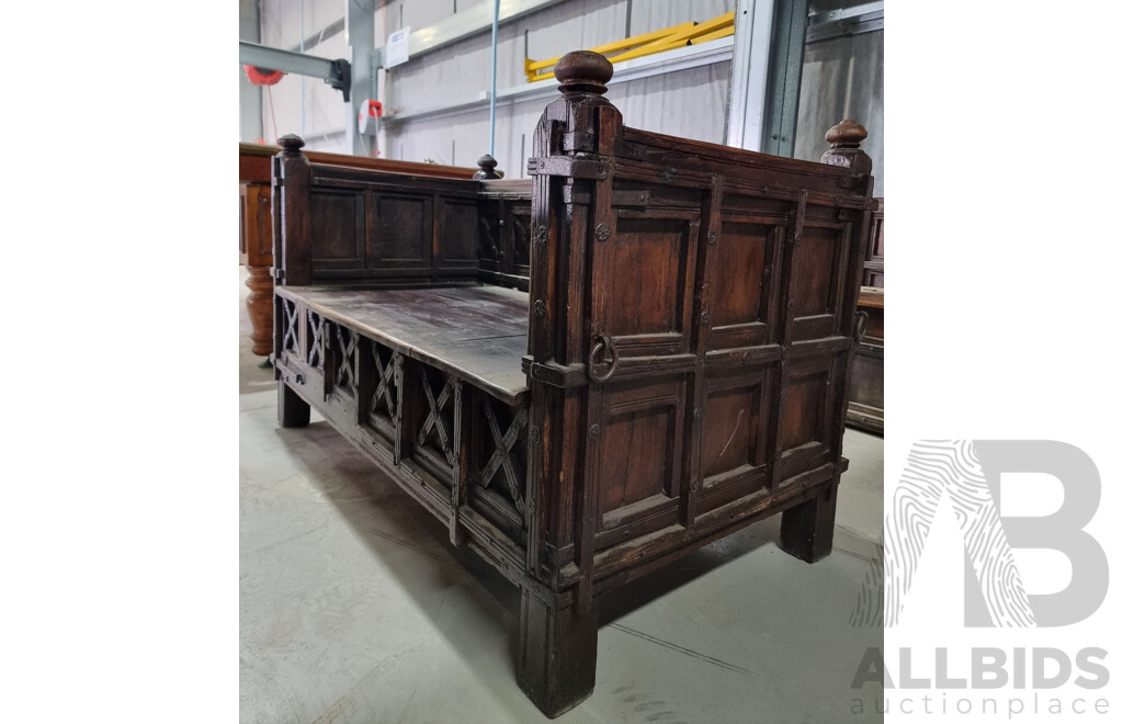 Medieval Style Pub Bench Seat - Timber