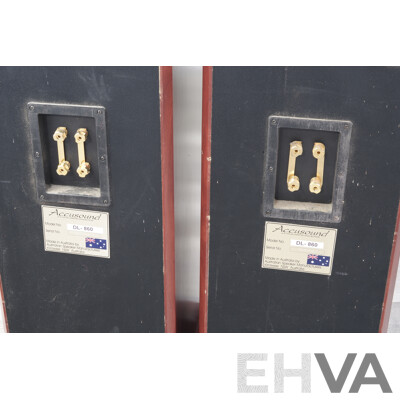 Pair of Accusound Speakers DL - 860