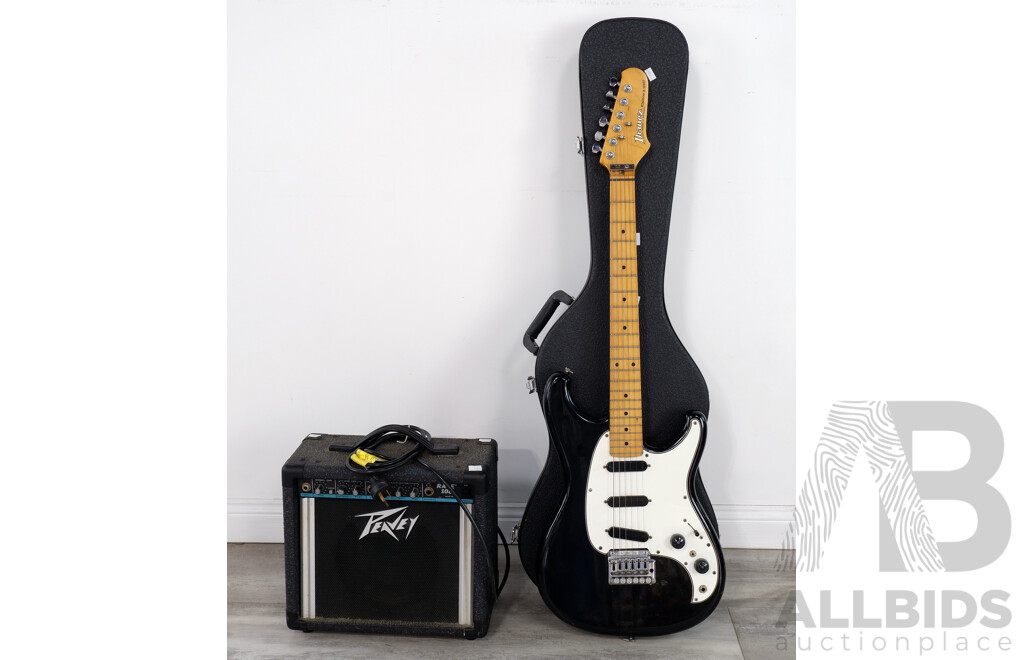 Ibanez Roadstar Two Series with Hard Case and Peavey Rage 108 Amp
