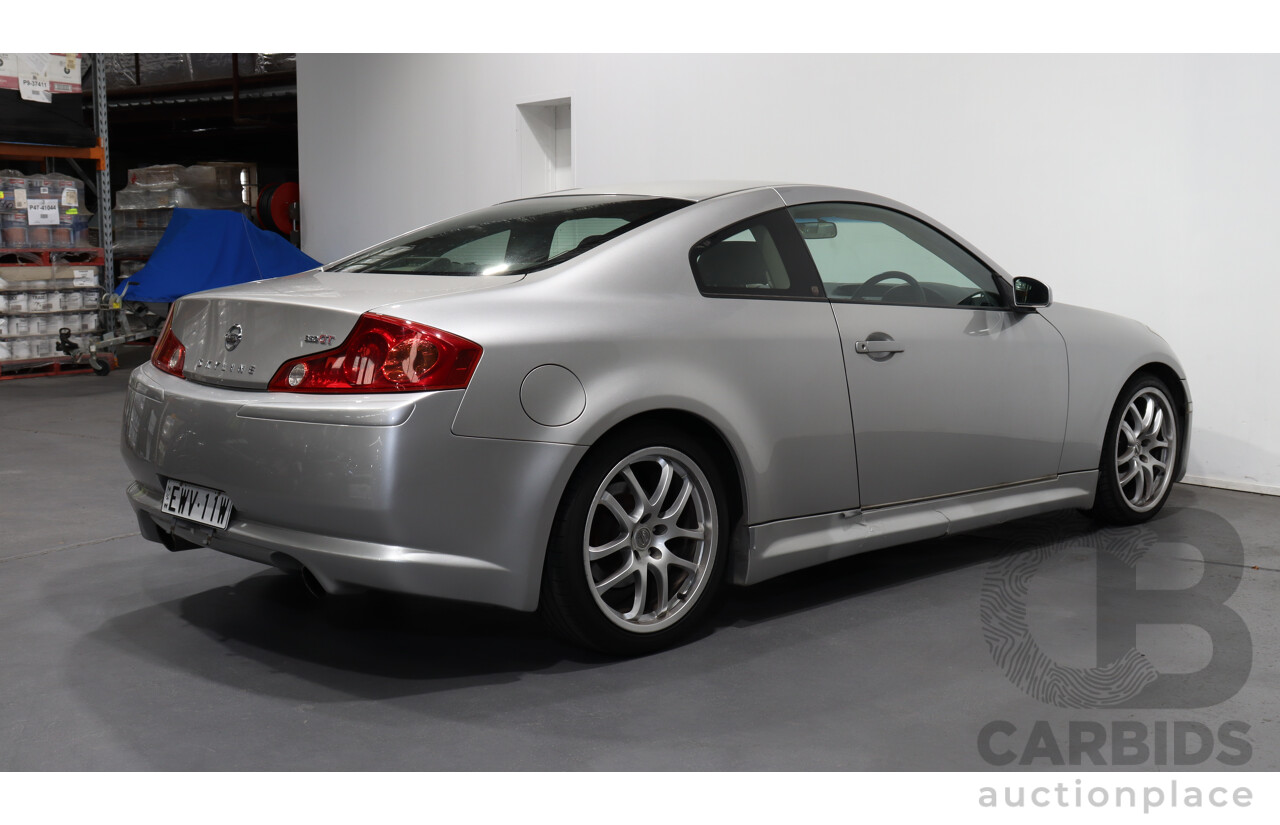 2/2005 Nissan Skyline V35 350 GT 2d Coupe Silver 3.5L V6