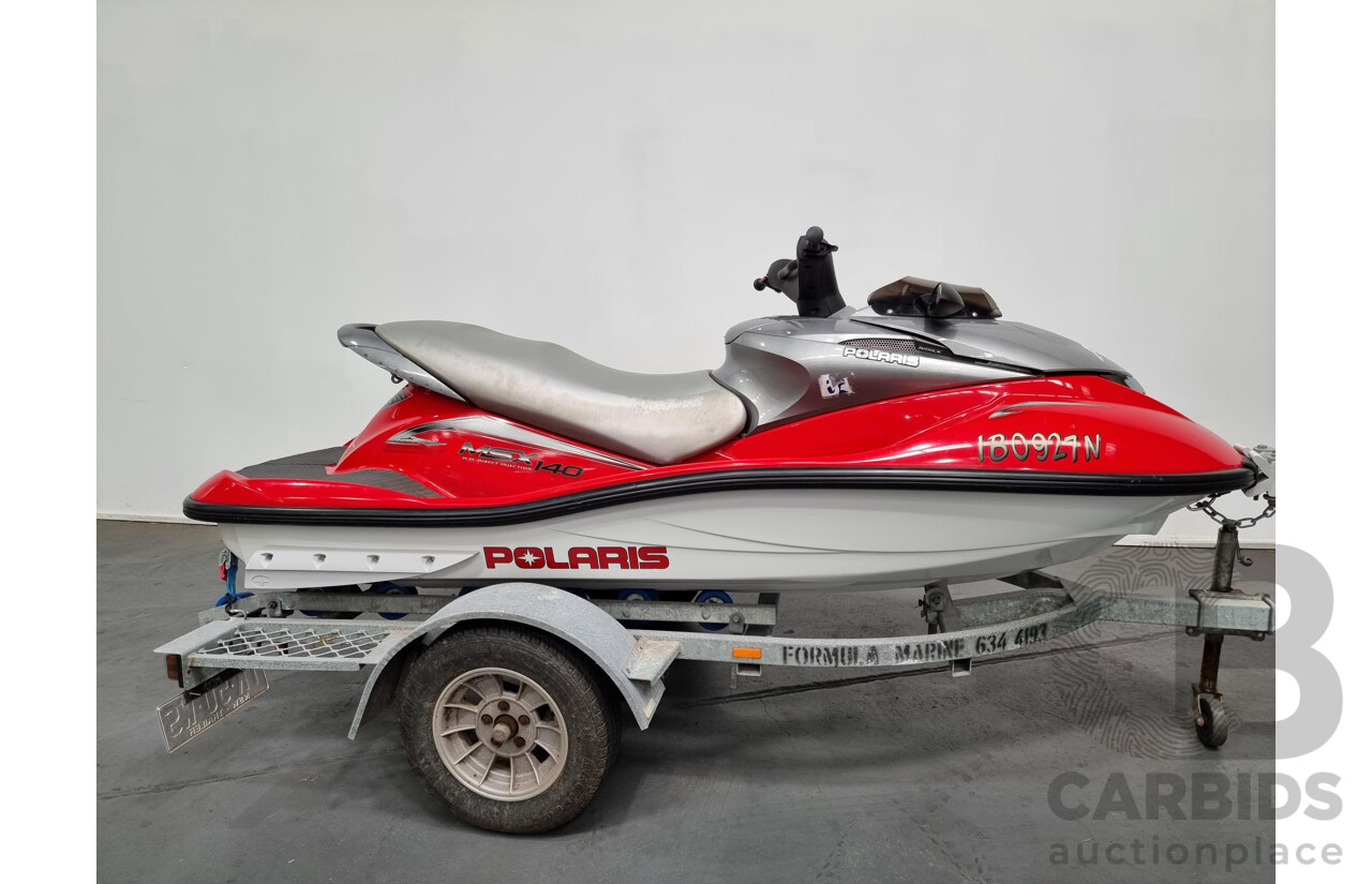 2004 Polaris MSX140 Jetski and 10/2004 Coaster Trailer